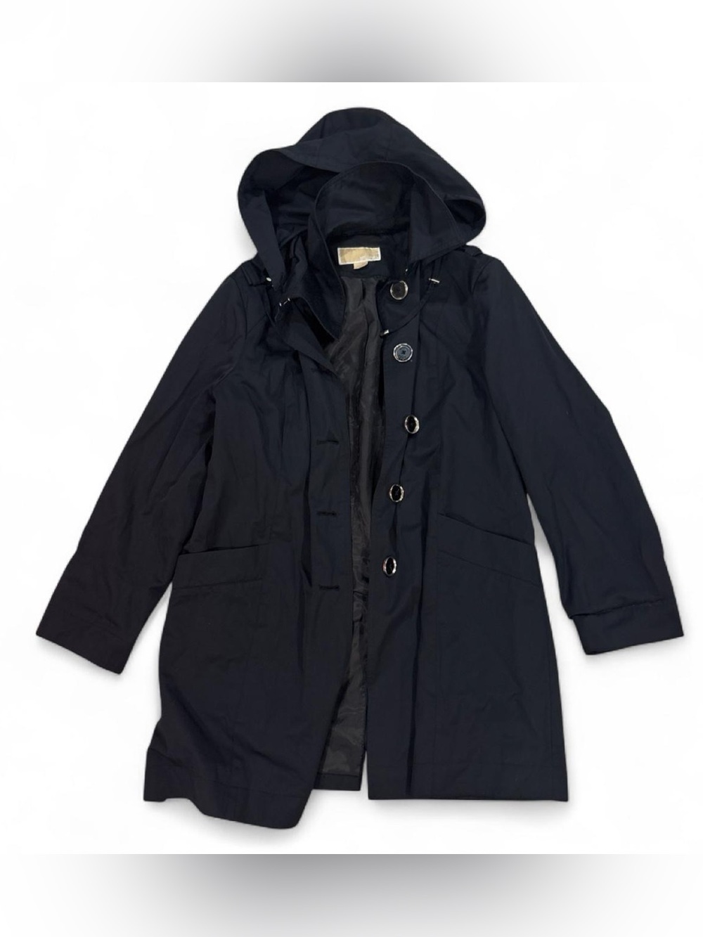 Michael Kors nylon hooded trench coat